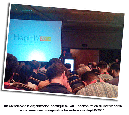 Luis Medao, en su intervención en la conferencia HepHIV2014